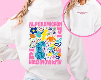 Alpha Omicron Pi Sorority Sweatshirt – The Alex Hoodie, Greek Life Apparel, Big Little Reveal Gift