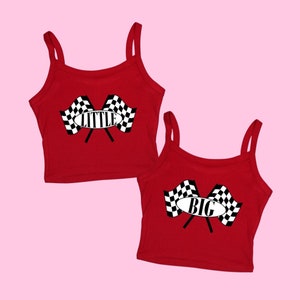 Checkered Flag Big Little Family Shirts // Racing Big Little Reveal Shirts // Big Little Sorority Shirts