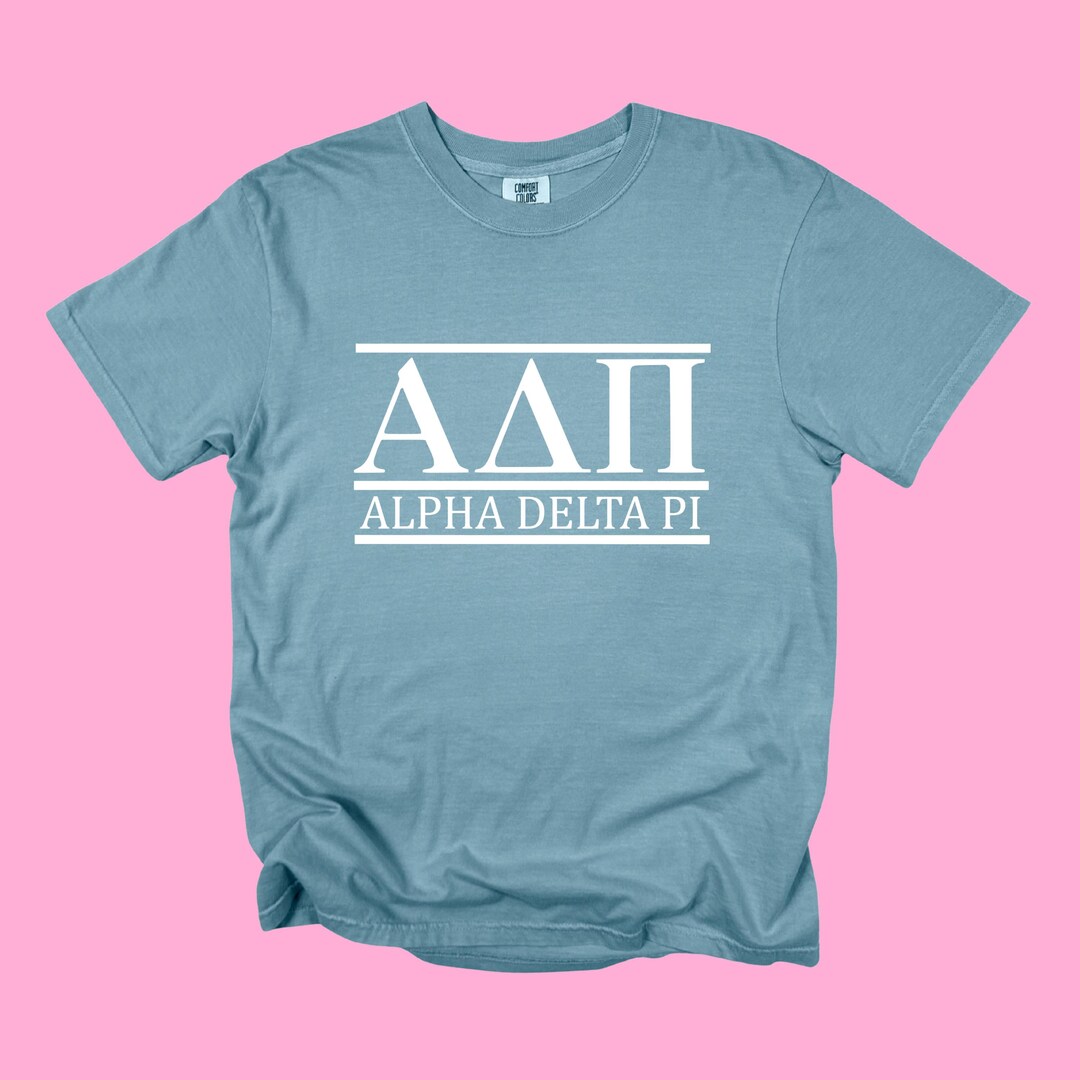Adpi Greek Letters Shirt // Alpha Delta Pi // Sorority Shirt ...