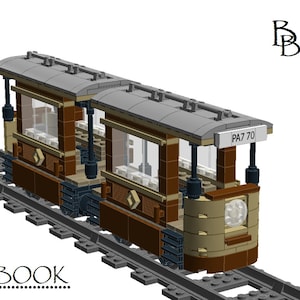 PDF building instructions MOC for a model made of interlocking bricks Bricks - San Francisco Streetcar Cablecar - Building Instruction