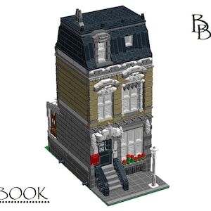 PDF building instructions for a model made of interlocking bricks Bricks - Townhouse Townhouse Conservatory - Building Instruction - Modular Building