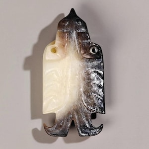 RARE Antique Chinese Archaic Jade Carved Phoenix Bird Pendant