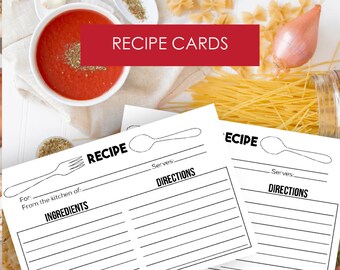 Recipe Card Printable - Rustic Recipe Card Printable Recipe Printable Card Recipe Printable Recipe Cards Instant Download Recipe Template