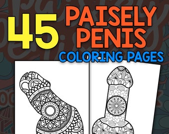Penis Coloring Book Etsy