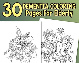 Download Coloring For Seniors Etsy
