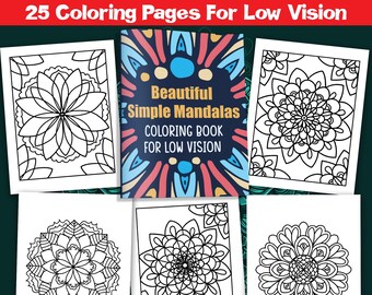 Download Bold Lines Coloring Etsy