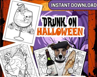 Download Drink Coloring Book Etsy