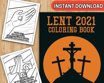 Download Lent Coloring Book Etsy