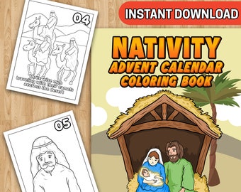 Download Jesus Coloring Book Etsy