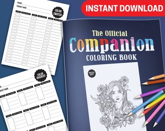 BEST VALUE 25 The Official Companion Coloring Book - Instant Download Everything A Colorist Needs From Swatches To Blending Charts And More