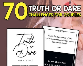 MELHOR VALOR 70 páginas de Verdade ou Desafio para Casais - Jogo Naughty Kinky Perfeito para Presente de Encontro e Noite para Casais Download Instantâneo PDF