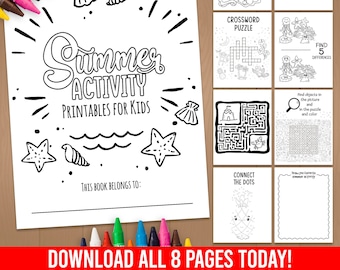 Download Jade Summer Coloring Book Etsy