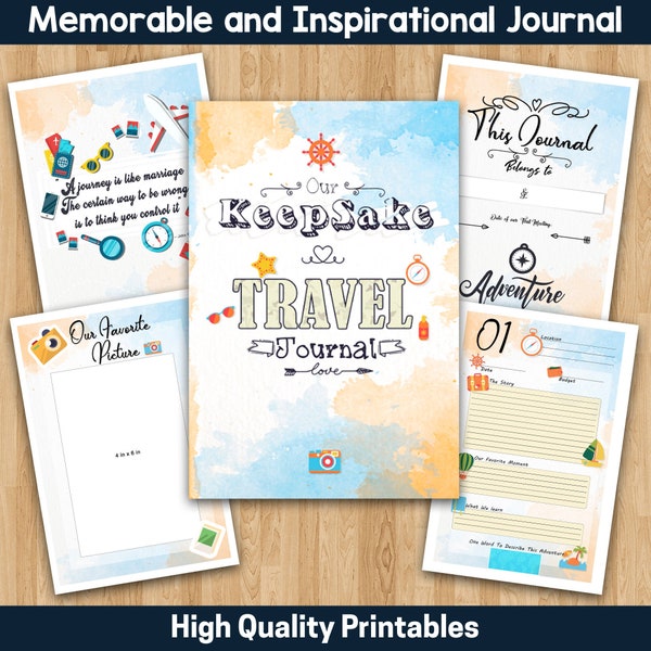 Our Keepsake Travel Journal: Married Couples Bucket List Adventure Planner and Memory Book Best for Gifts with 80 Entries