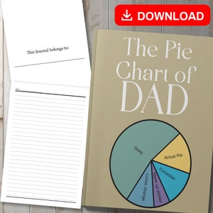 BESTE WAARDE Het cirkeldiagram van papa Journal - Instant Download compositienotities, organisator, Happy Father's Day Notebook cadeau voor papa, papa