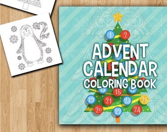 Coloring Pages Advent Etsy