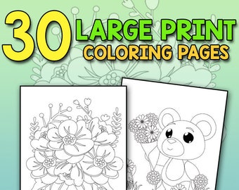 Large Coloring Book Etsy Coloring pages are not just for kids. large coloring book etsy