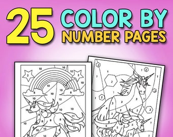 Color by Number for Kids: Unicorn Coloring Activity Book for Kids Really Relaxing Unicorn Activity Book Filled with Gorgeous Magical Horses