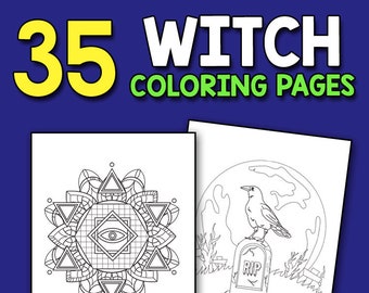 Book Of Witch Life And Magic Coloring Book: A Dark Fantasy Coloring Book Gift For Witch Lovers Night Magic For Witches Wizards And Spell