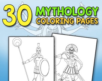 Mythology Goddesses and Gods Coloring Book for Adults: Fantasy Coloring Book Inspired by Greek Mythology of Ancient Greece Greek Mythology