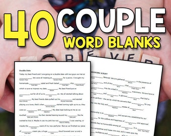 BEST VALUE 40 Couple Word Blanks: A Funny And Romantic Adult Activity Book Filled With Word Blanks For Couples - Couple Activity Book
