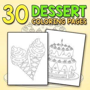 Sugary Sweets with Delicious Desserts Coloring Book Cakes Ice Cream Donuts Cupcakes Lollipops Milkshakes and More A Really Relaxing Gift