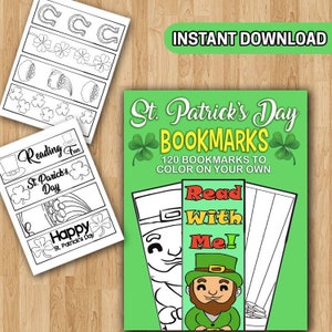 BEST VALUE St. Patrick&#39;s Day Bookmark Coloring Pages: DIY St. Patty&#39;s Day Bookmark Activity Book for Kids Perfect Gift for St. Patrick&#39;s Day