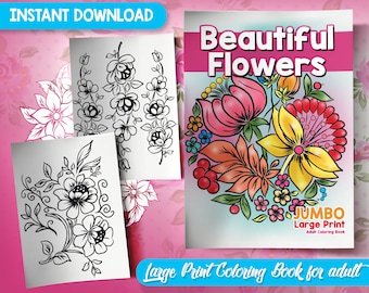 BEST VALUE 50 Beautiful Flowers Coloring Pages