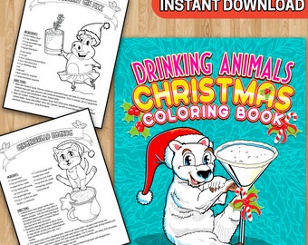 Download Drink Coloring Book Etsy