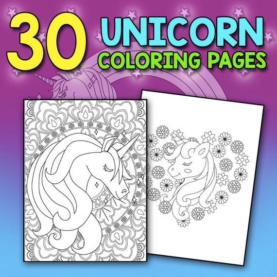 Unicorn Coloring Books for Girls: New Best Relaxing, Fun and Beautiful  Coloring Pages for Kids, Teens and Adults, Intricate One Sided Designs 