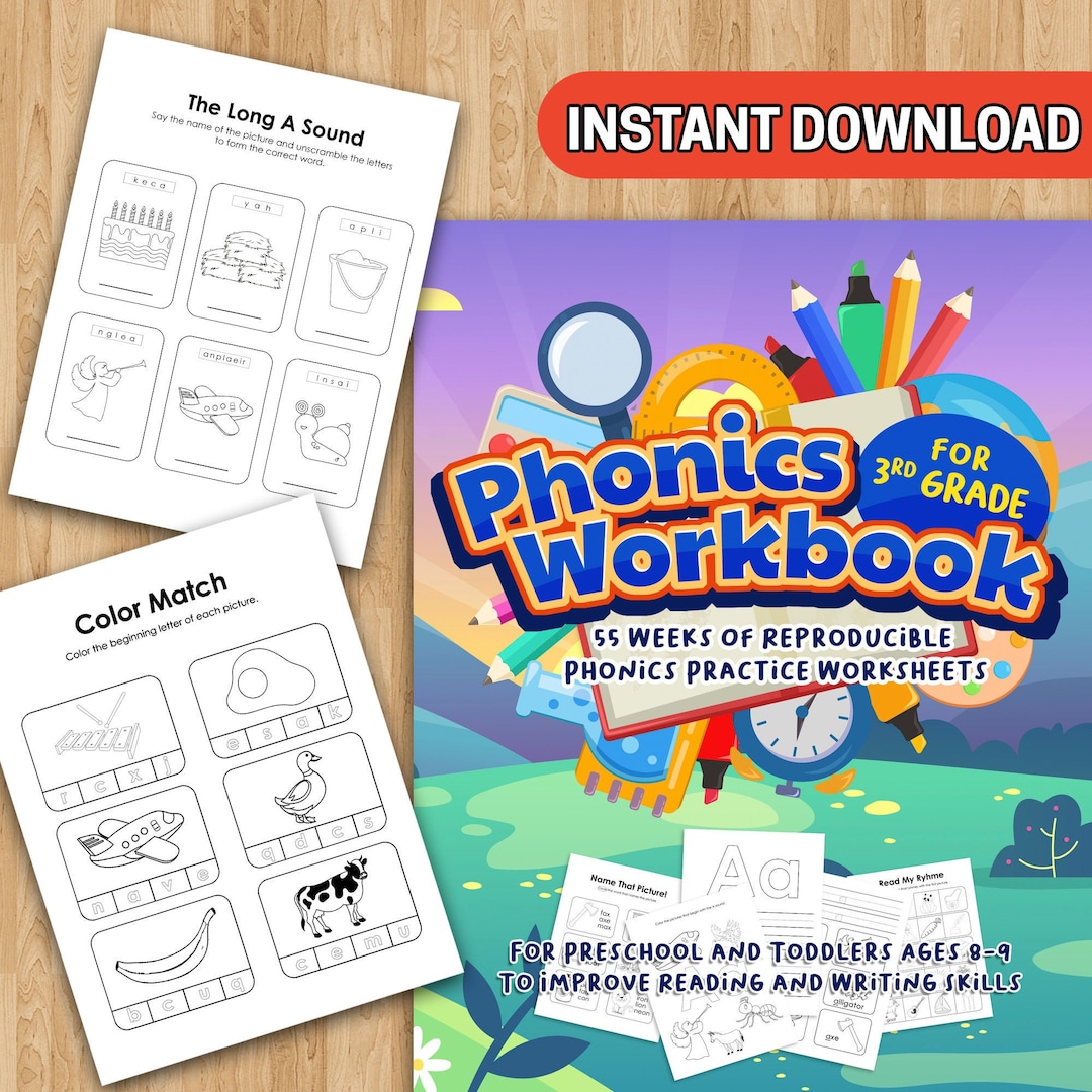 Values Phonics BEST VALUES Phonics Workbook for 3rd Grade - A Learning Guide for ...