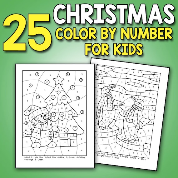 Christmas Color By Numbers - Best Coloring Pages For Kids