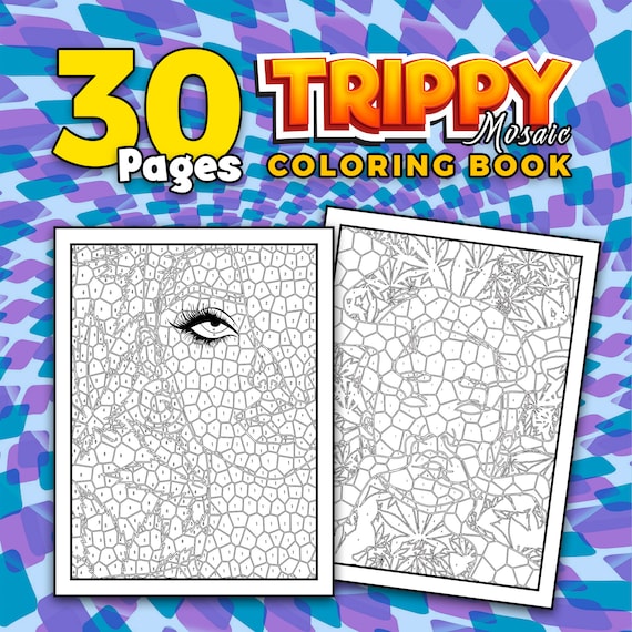 BEST VALUE Trippy Mosaic Color by Number Stoner Printable Coloring Book for  Adults With Mystery Geometric Picture Puzzles Instant Download -  Norway