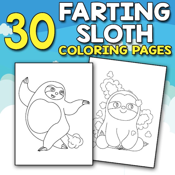 Simple Sloth Coloring Page