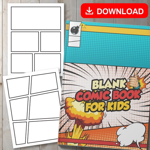 Blank Comic Book For Kids : Create Your Own Comics With This Comic