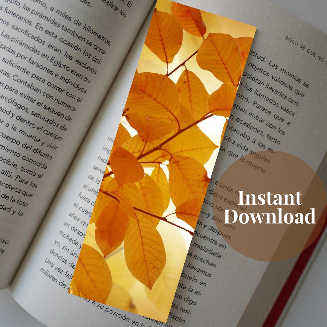 BEST VALUE Printable Bookmarks Set Of 3 Autumn Bookmark Page Etsy España