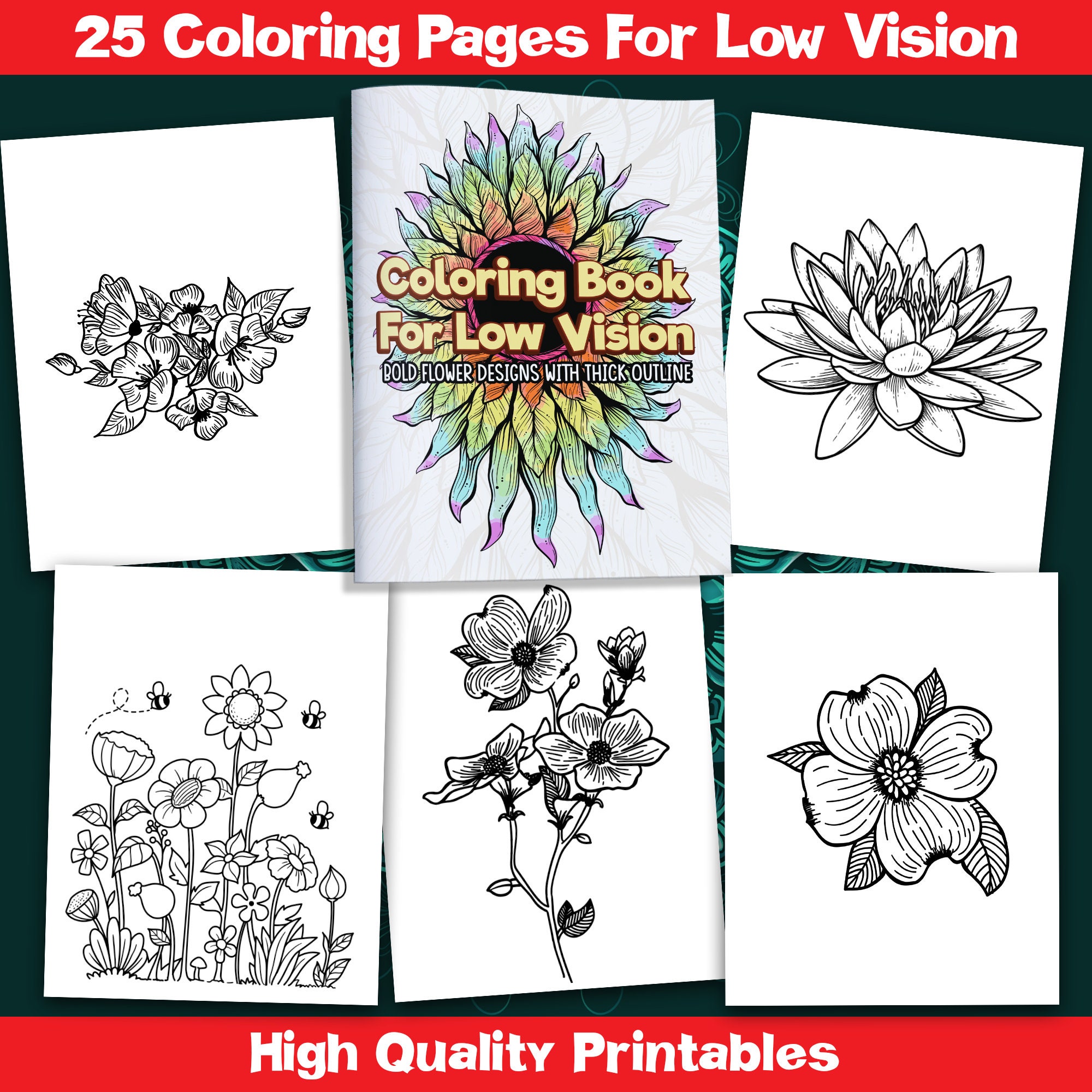 44+ coloring books for visually impaired adults JohnanHalliday