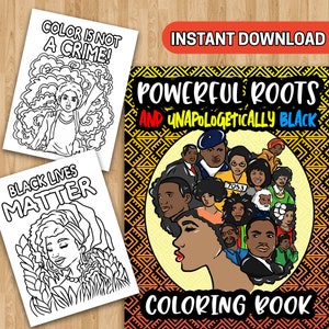 BEST VALUE Unapologetically Black Coloring Book PDF Quotes & Affirmation Empowering Africans and Afro-Americans Printable Instant Download