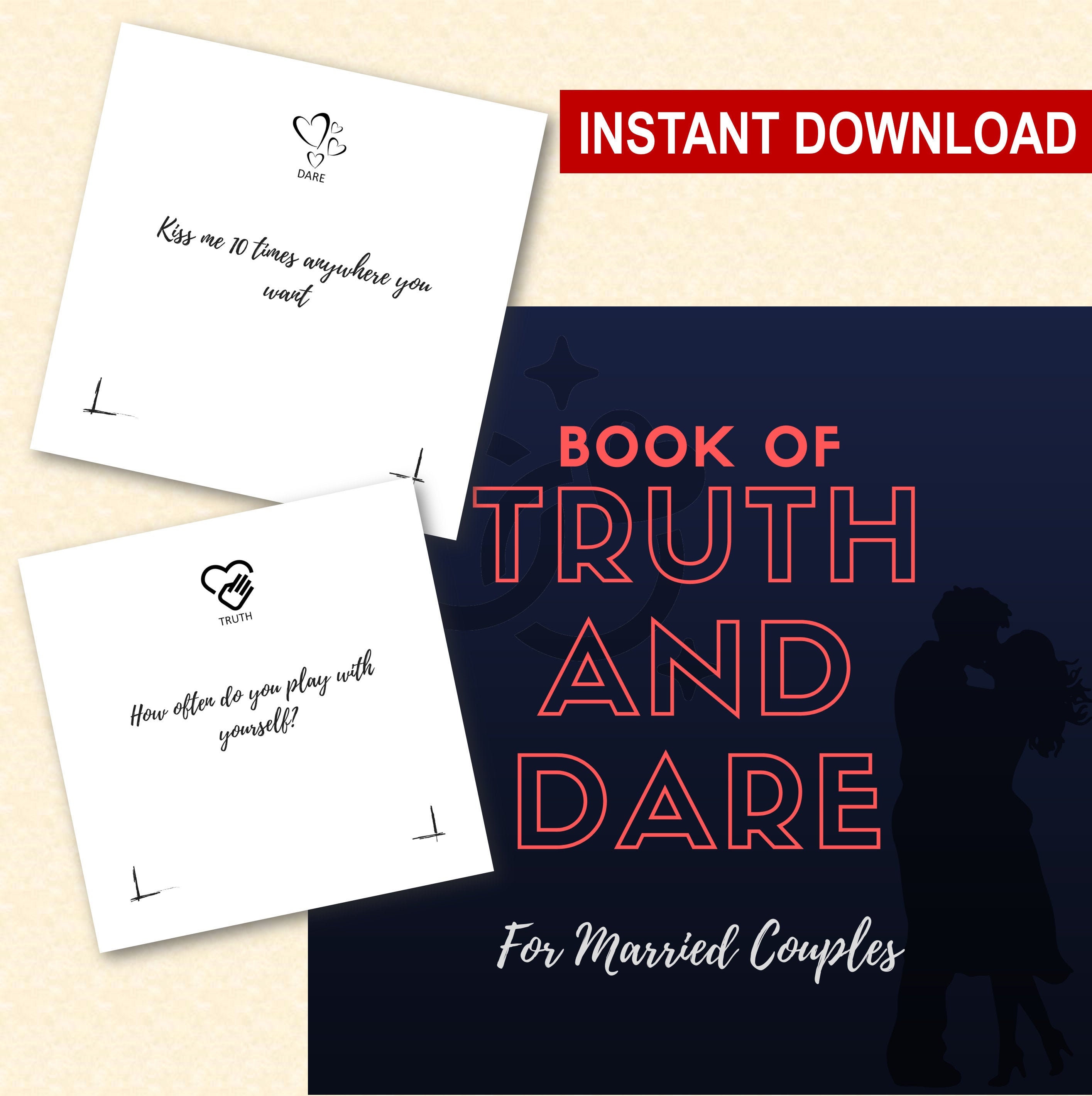 Best Value 100 Book Of Truth And Dare For Married Couples Etsy