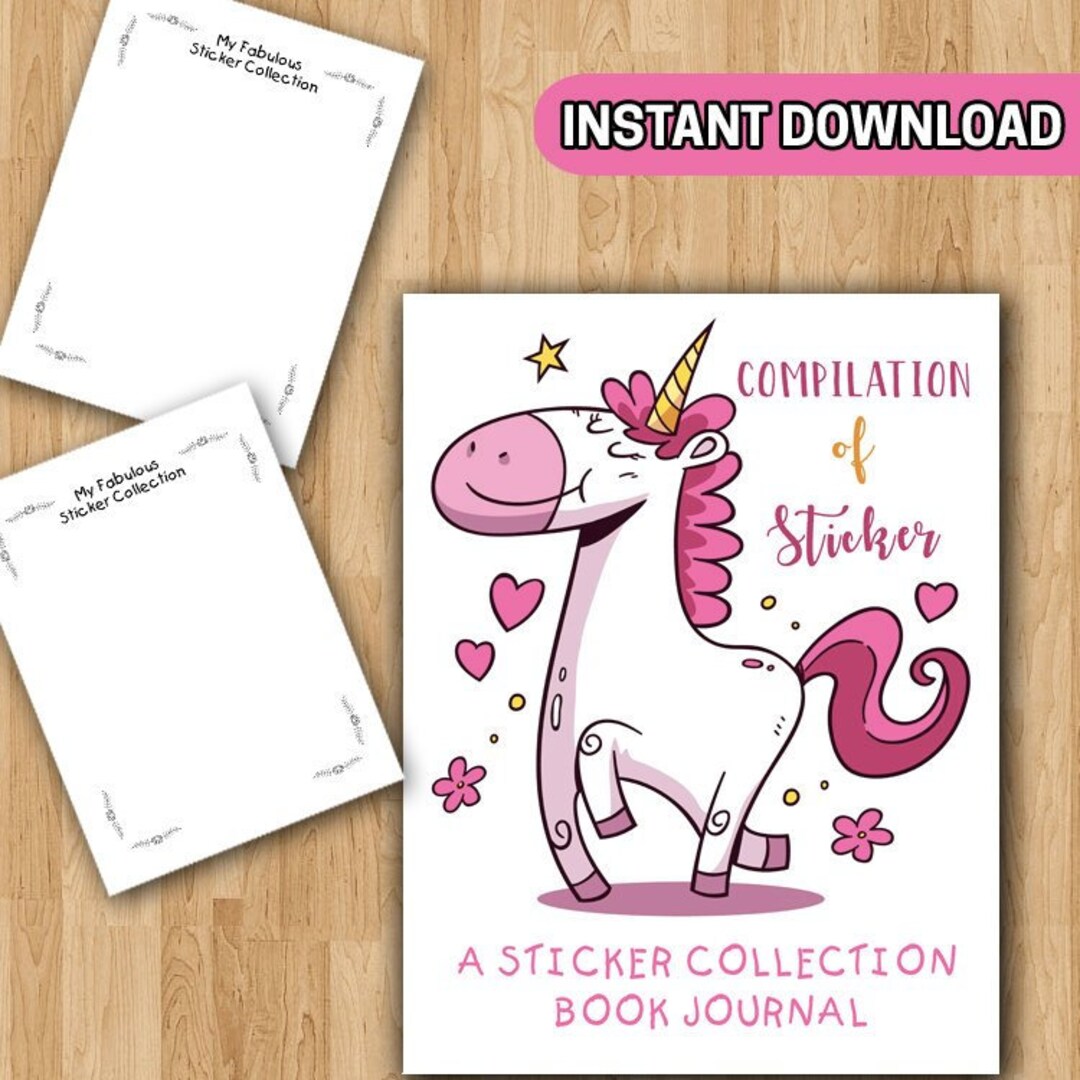 Complement Sticker Book Compilation of Sticker - A Sticker Collection Book Journal Blank ...