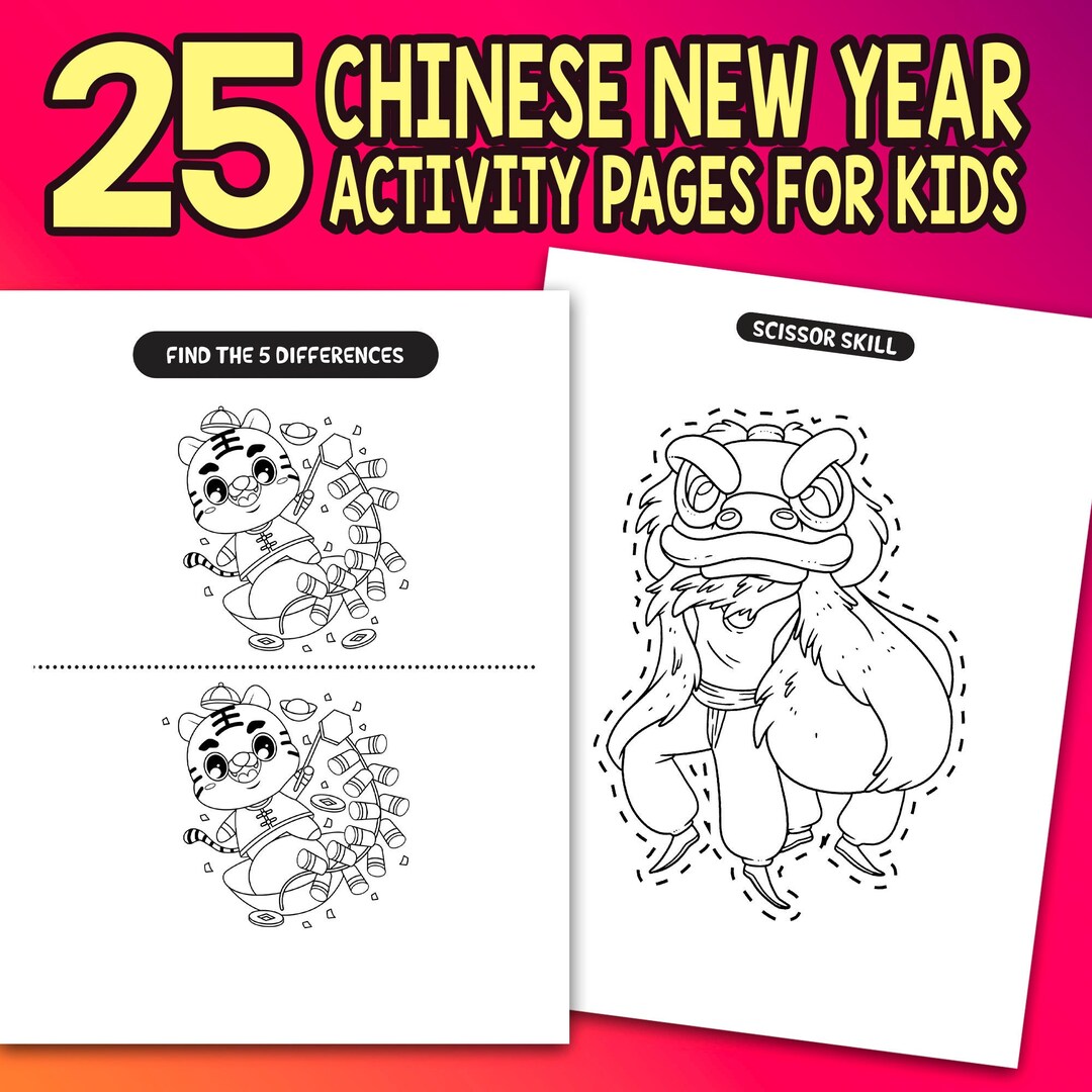 BEST VALUE Celebrating Chinese New Year Activity Book for Kids ...