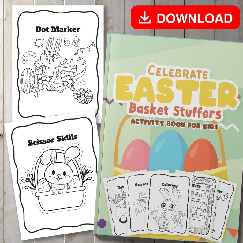 BEST VALUE Celebrate Easter Basket Stuffers Activity Book for Kids ...