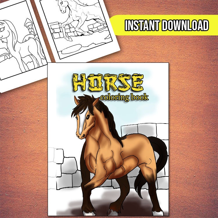 Download Best Value 30 Horses Coloring Pages Instant Download Etsy