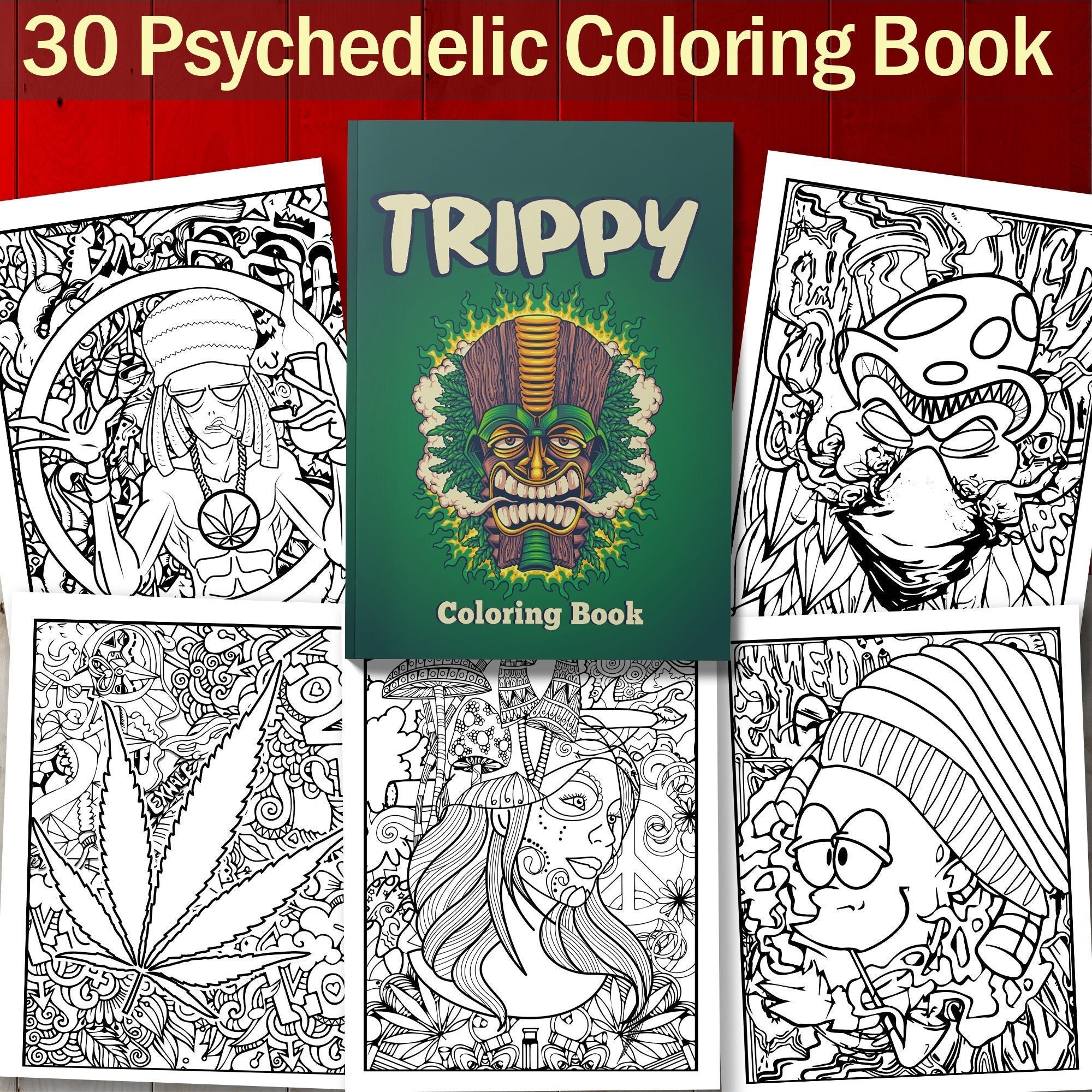 Stoner Coloring Book For Adults: The Stoner's Psychedelic Coloring Book  (Paperback)