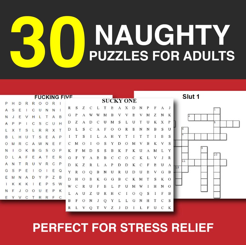 30 naughty puzzles for adults instant download printable