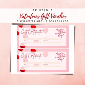 Bester Wert Valentinstag Geschenkgutschein - Sofort Download Valentinstag Geschenkgutschein, Geschenkgutschein, Geschenkkarte, Herztagsgeschenk
