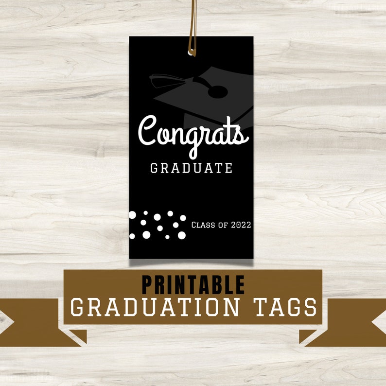 BEST VALUE Printable Graduation Gift Tags, Instant Download ...