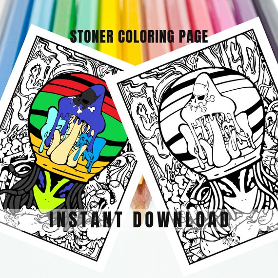 Stoner Coloring Book: Psychedelic Trip: A Psychedelic Trip Coloring Bo