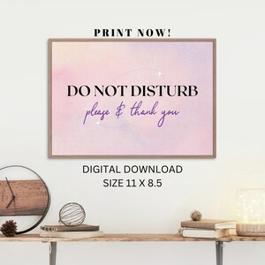 BEST VALUE Please Do Not Disturb - Instant Download Room Door Sign, Simple Poster Signage, Great for Office, Home, School, & More