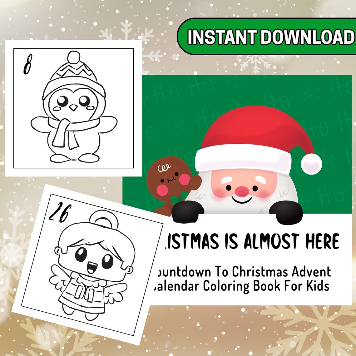 Christmas colouring pages | Advent calendars between two homes