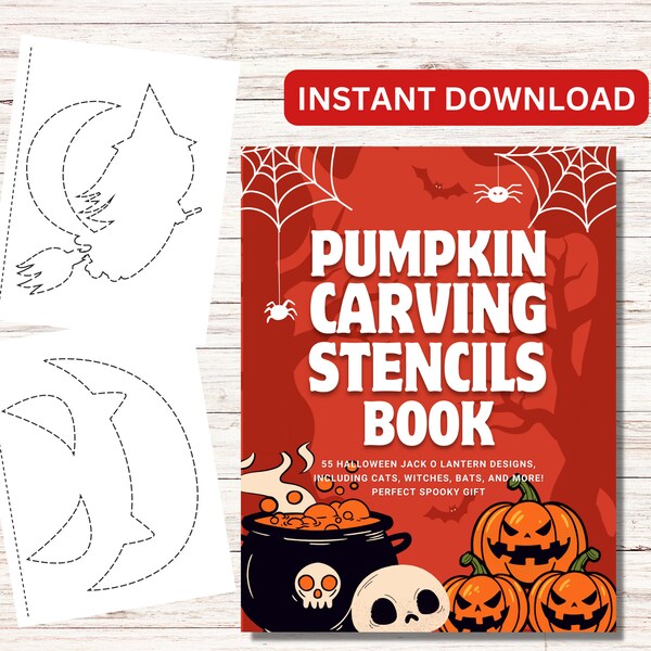 Pumpkin Carving Stencil - Etsy